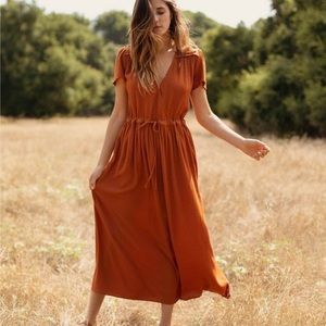 The Dawn Dress- Rust